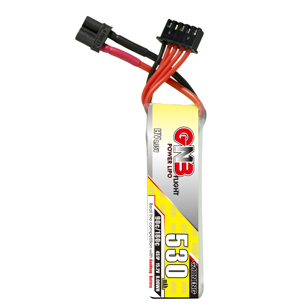15960 battery gnb gaoneng lipo 4s 15 2v 530mah 90c xt30 long