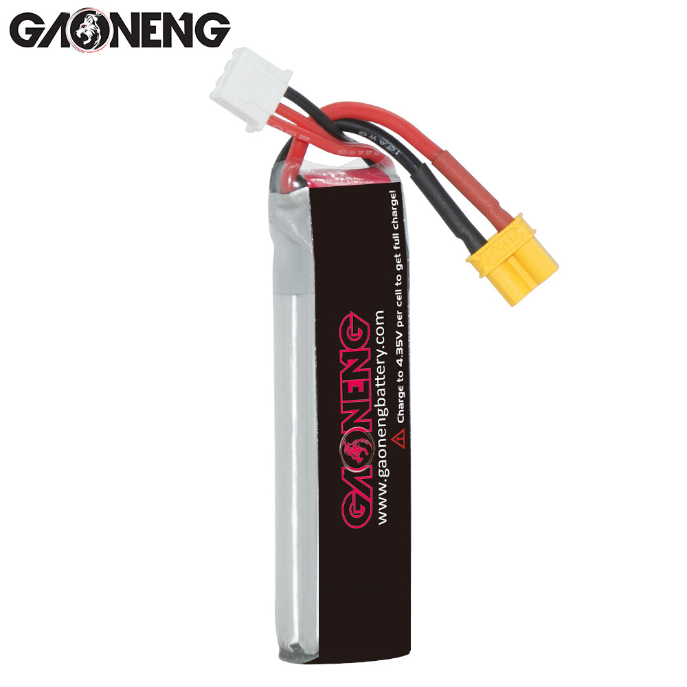 15963 2 battery gnb gaoneng lihv 2s 7 6v 550mah 100c xt30 long