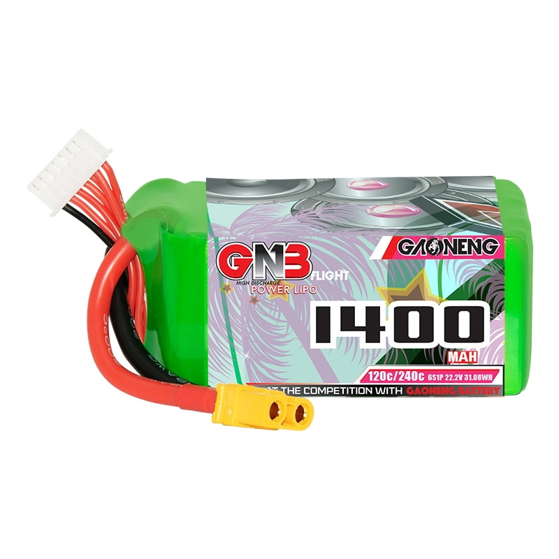 16032 battery gnb gaoneng lipo 6s 22 2v 1400mah 120c xt60