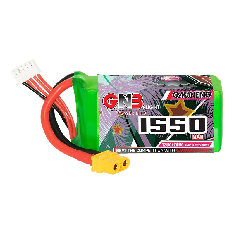 16035 battery gnb gaoneng lipo 4s 14 8v 1550mah 120c xt60