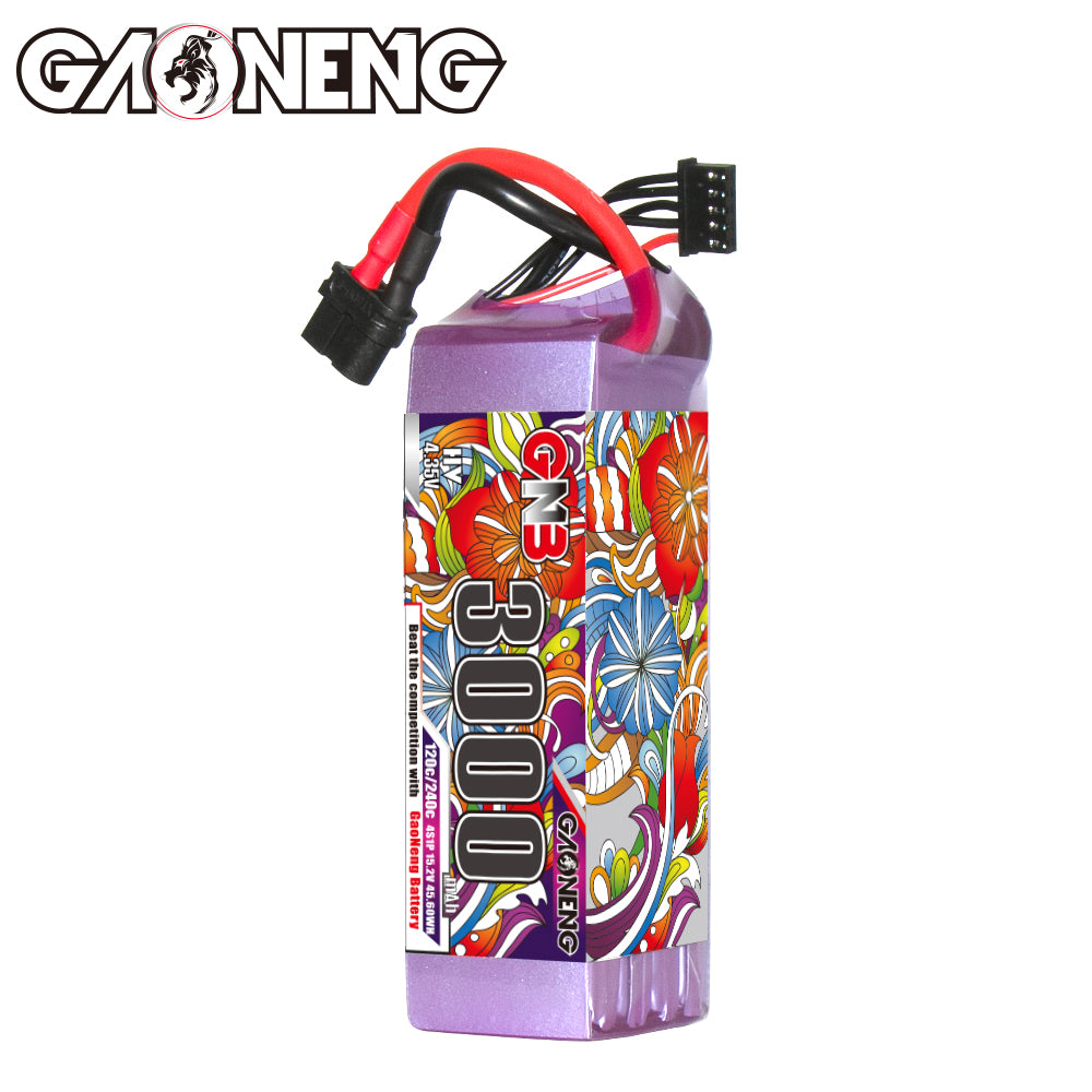 16056 2 battery gnb gaoneng lihv 4s 15 2v 3000mah 120c xt60