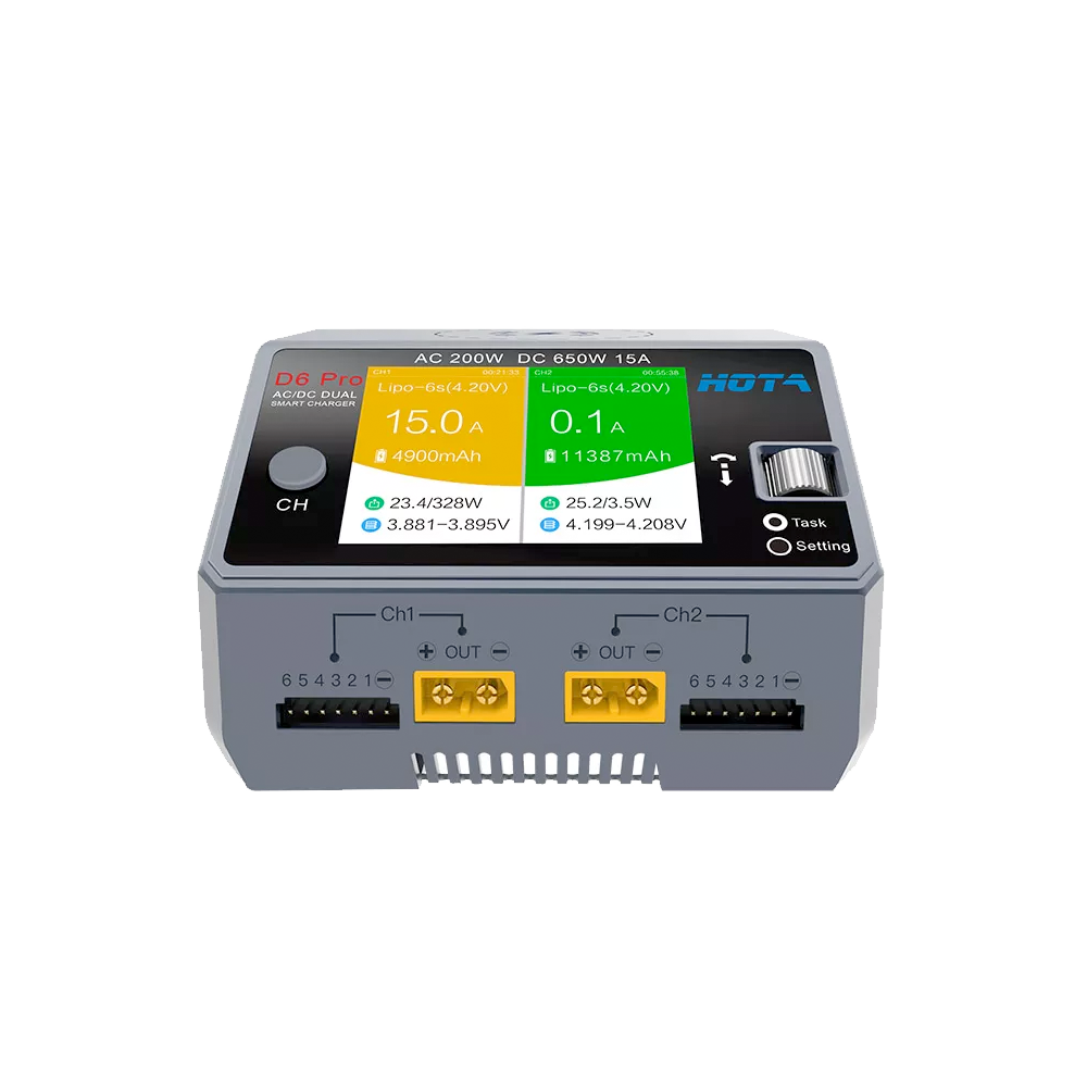 16182 charger hota d6 pro 325w 15a 1 6s dual ac dc