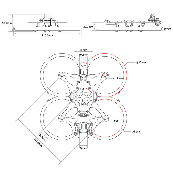 16296 2 frame betafpv pavo35 brushless whoop
