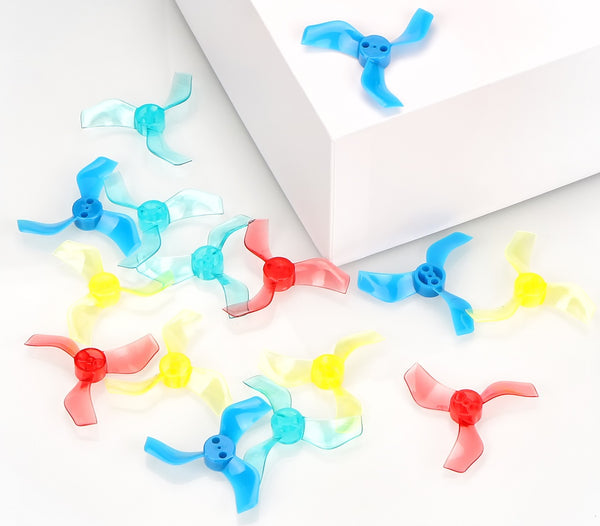 16482 1 propellers betafpv 40mm 3 blade propellers 1 5mm shaft multicolor 16pcs