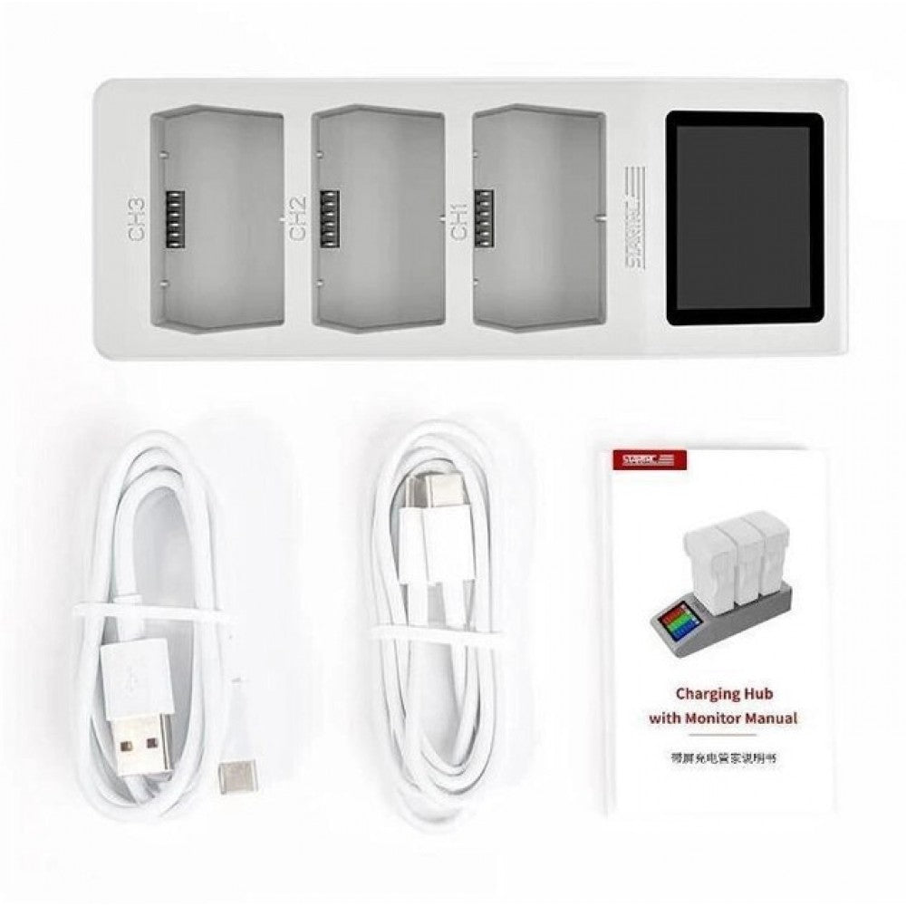 16569 3 charging hub startrc with monitor for dji mini 3 pro dji mini 3 dji mini 4 pro