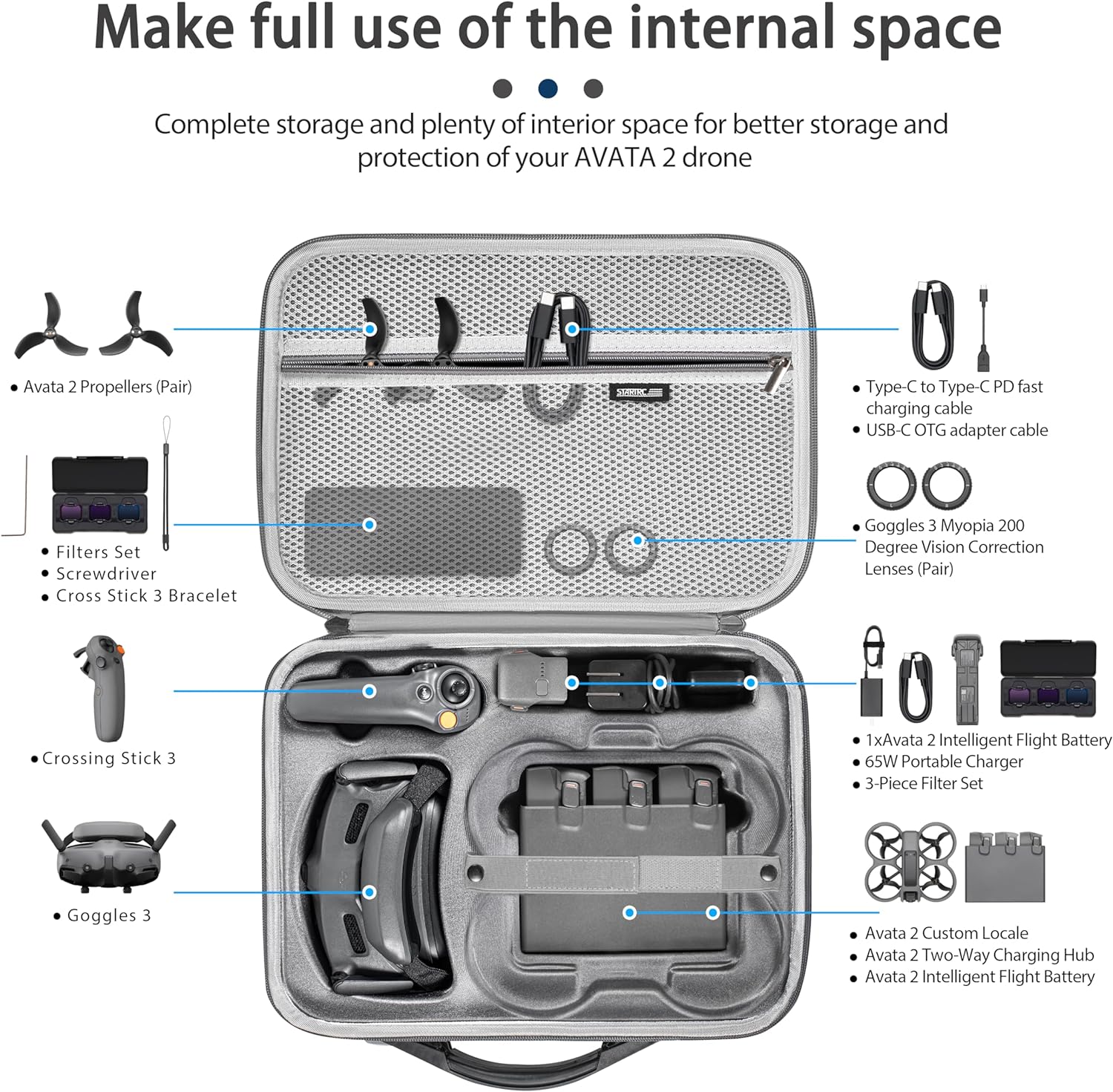 16581 1 carry bag startrc for dji avata 2