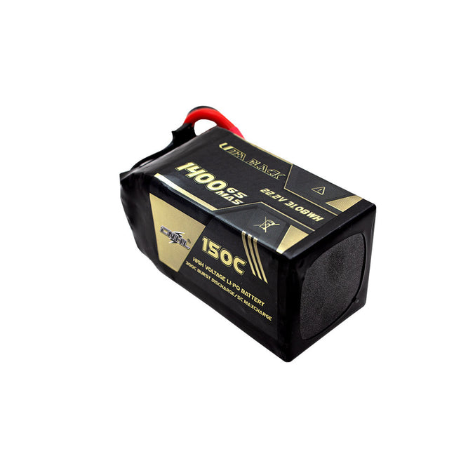 16692 1 battery cnhl ultra black lipo 6s 22 2v 1400mah 150c xt60
