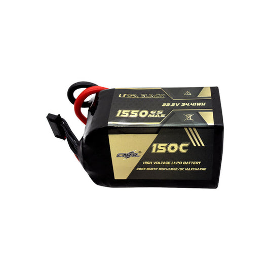 16695 battery cnhl ultra black lipo 6s 22 2v 1550mah 150c xt60