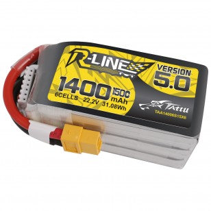 16701 battery tattu r line 5 0 lipo 6s 22 2v 1400mah 150c xt61