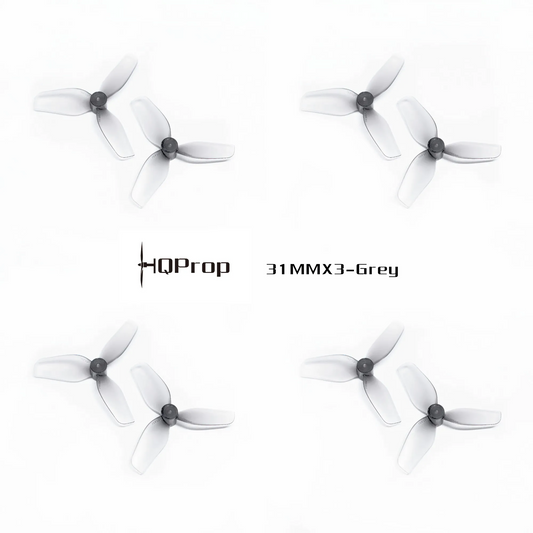 16737 propeller hqprop ultralight whoop 31mmx3 3 blade 0 8mm grey 2ccw 2cw