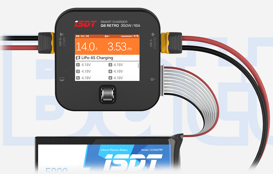 Charger ISDT Q6 Retro DC 350W 16A 10-30V Smart