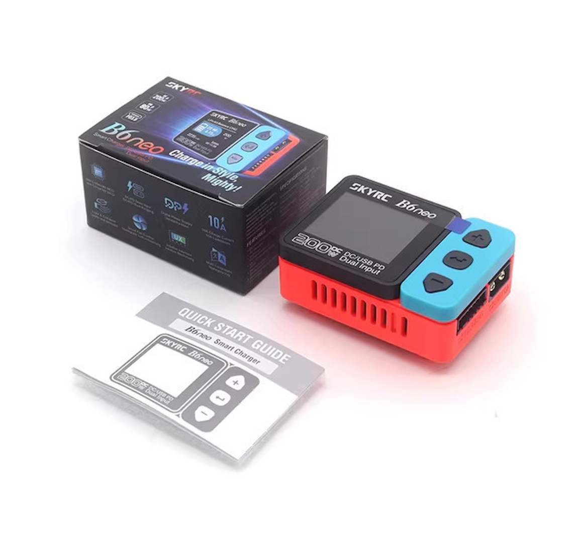 Charger SkyRC B6neo Smart (red+black+blue) DC200W PD80W
