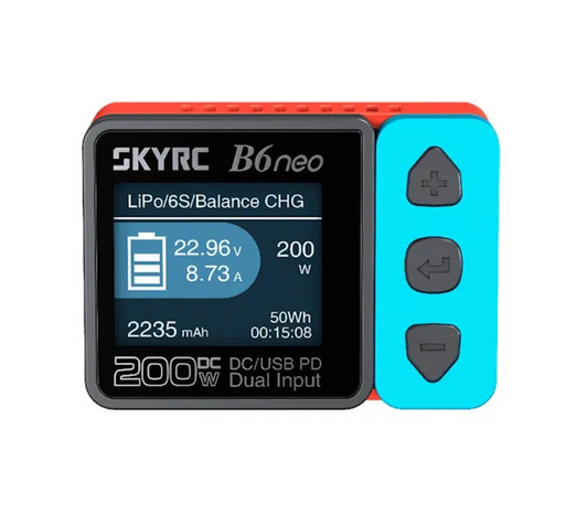 Charger SkyRC B6neo Smart (red+black+blue) DC200W PD80W