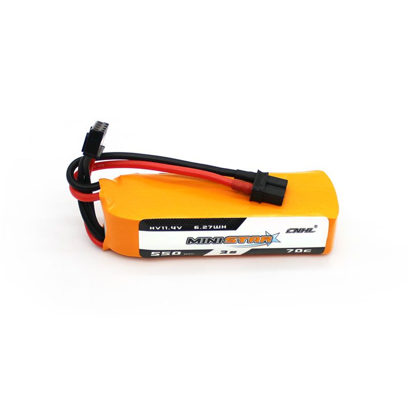 3 Packs CNHL MiniStar HV 550mAh 11.4V 3S 70C Lipo Battery For FPV With XT30U Plug 4