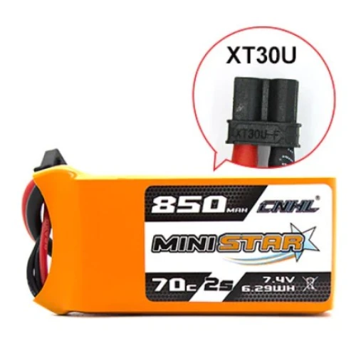 cnhl ministar series 850mah 7 4v 2s 70c lipo battery with xt30 plug 4 500x500