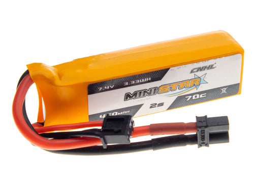 Battery CNHL MiniStar Lipo 2s 7.4V 450mAh 70C XT30U