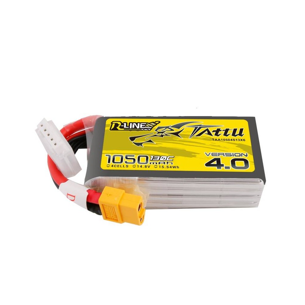 tattu r line 40 1050mah 148v 130c 4s1p xt60 battery