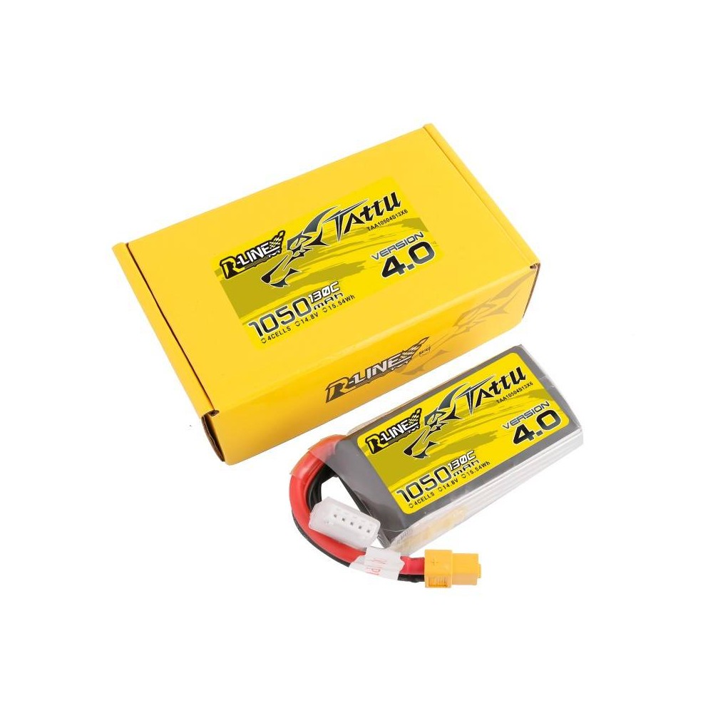 tattu r line 40 1050mah 148v 130c 4s1p xt60 battery (4)
