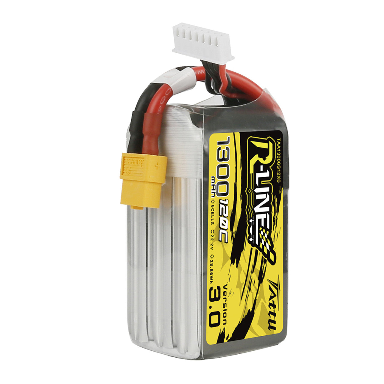 Battery Tattu R-Line 3.0 LiPo 6S 22.2V 1300mAh 120C XT60