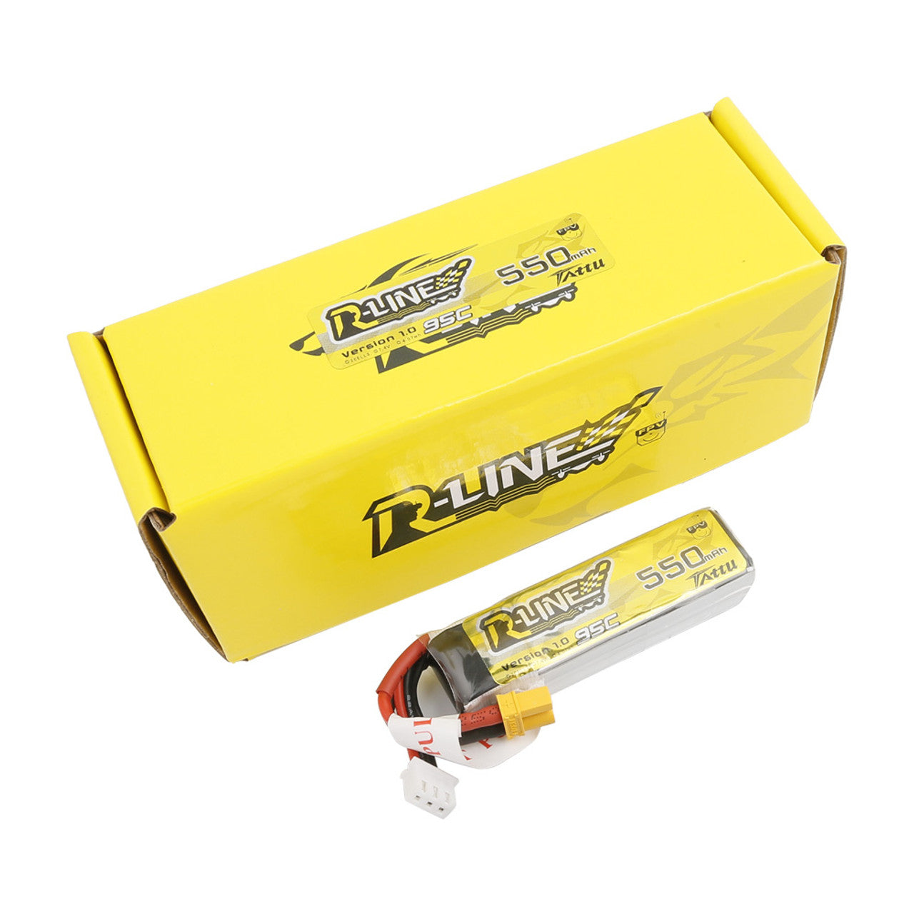 Battery Tattu R-Line LiPo 2S 7.4V 550mAh 95C XT30