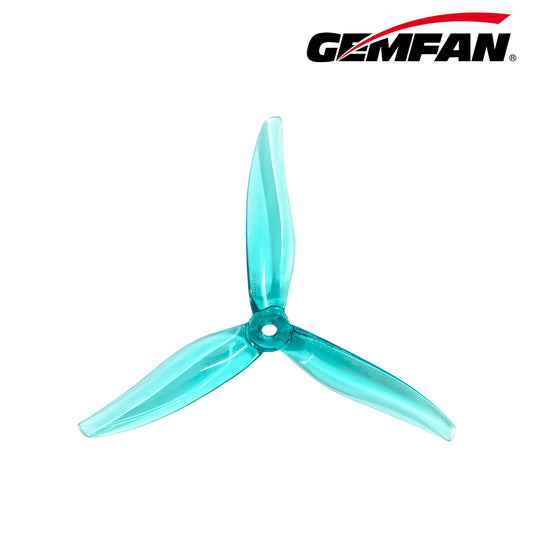 Propeller Gemfan Hurricane MAX 51377 3-Blade 5.1'' Transparent Cyan (2CW+2CCW)