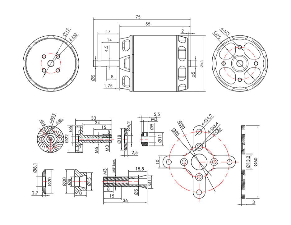 Motor T-Motor AT3530 KV580