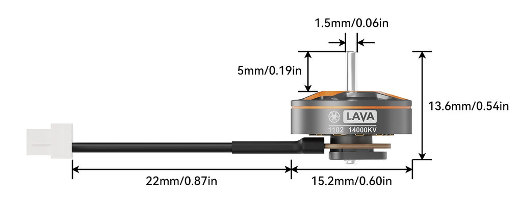 LAVA 1102 Motor 22mm dimentions 1024x1024