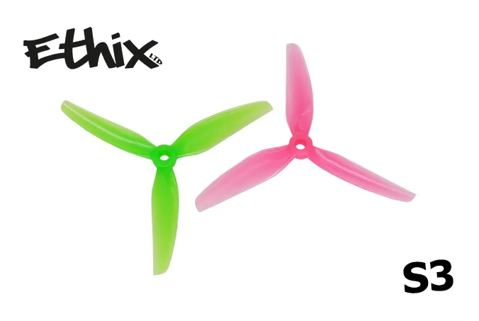Propellers  HQProp Ethix S3 3-Blade 5" Watermelon (2CW+2CCW)