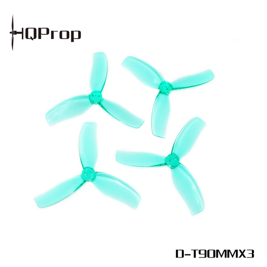 Propellers HQProp Cinewhoop 3-blade 3.5" Teal (2CCW+2CW)