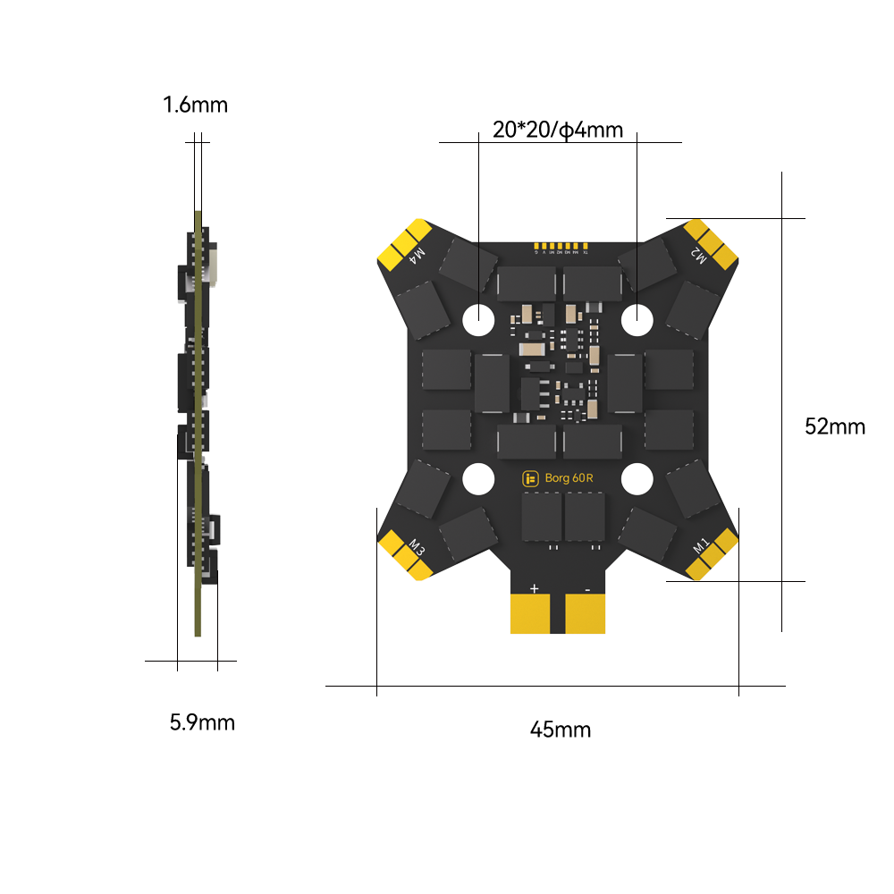 Stack iFlight Borg 5S RX Stack (Borg 60R ESC)