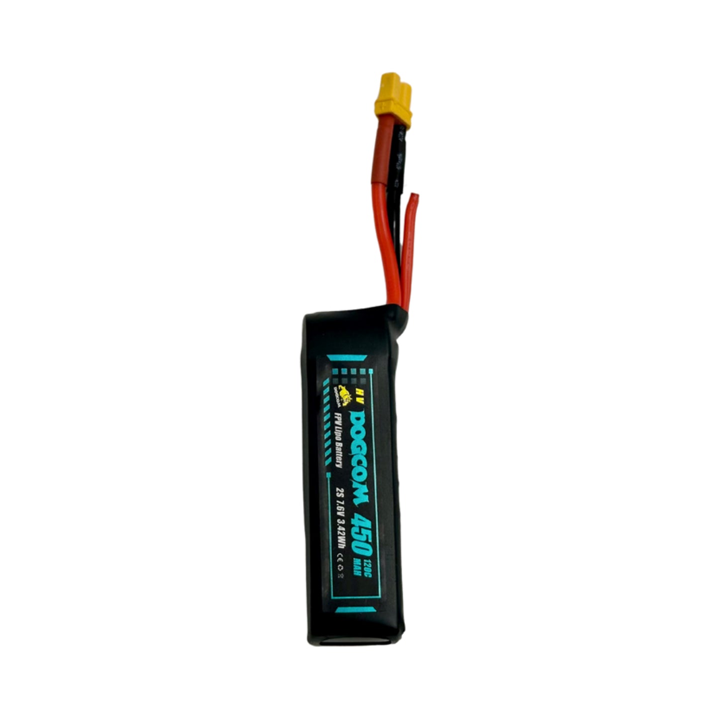 Baterie DOGCOM 450 mAh 120C 7,6 V 2S1P HV LiPo XT30