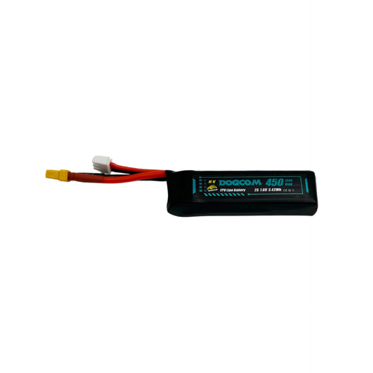 Baterie DOGCOM 450 mAh 120C 7,6 V 2S1P HV LiPo XT30
