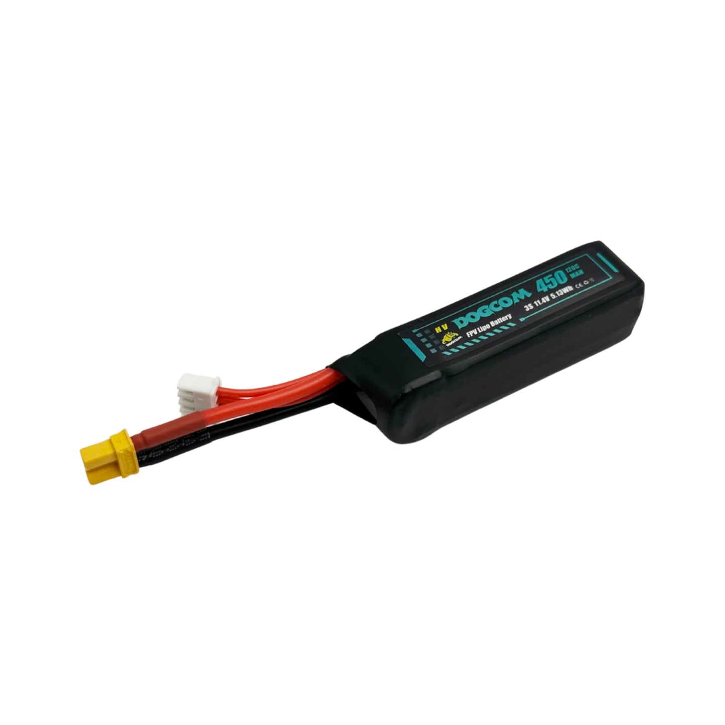 Baterie DOGCOM 450 mAh 120C 11,4 V 3S1P HV LiPo XT30