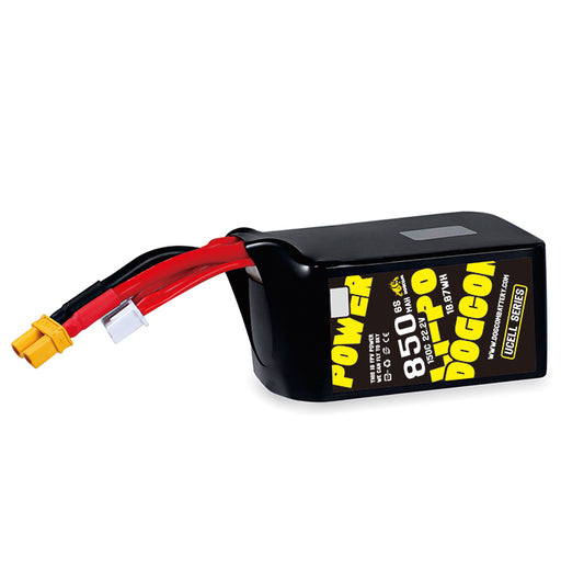 Baterie DOGCOM 850 mAh 6S 22,2 V 150C LiPo XT60 řada UCELL