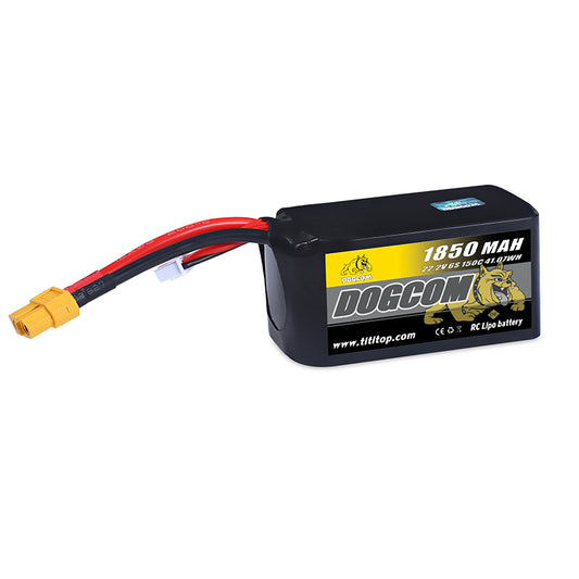 Baterie DOGCOM 1850 mAh 6S 22,2 V 150C LiPo XT60