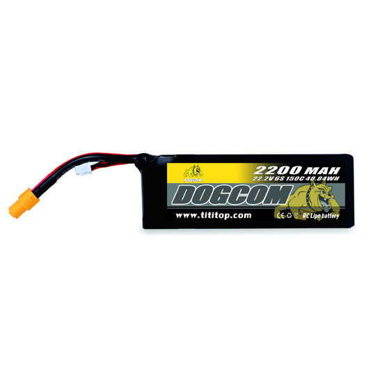Baterie DOGCOM 2200 mAh 6S 22,2 V 150C LiPo XT60