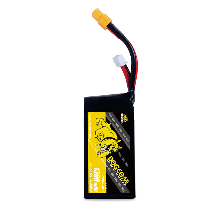 Baterie DOGCOM 1300 mAh 6S 22,2 V 160C LiPo XT60