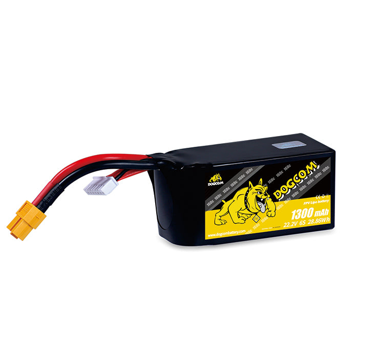 Baterie DOGCOM 1300 mAh 6S 22,2 V 160C LiPo XT60