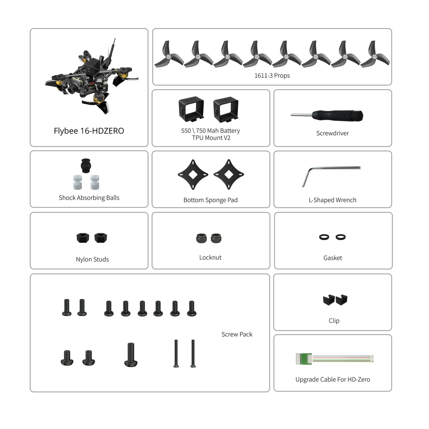 FPV drone FLYWOO Flybee 16 HD HDZERO 2S ELRS 2.4G