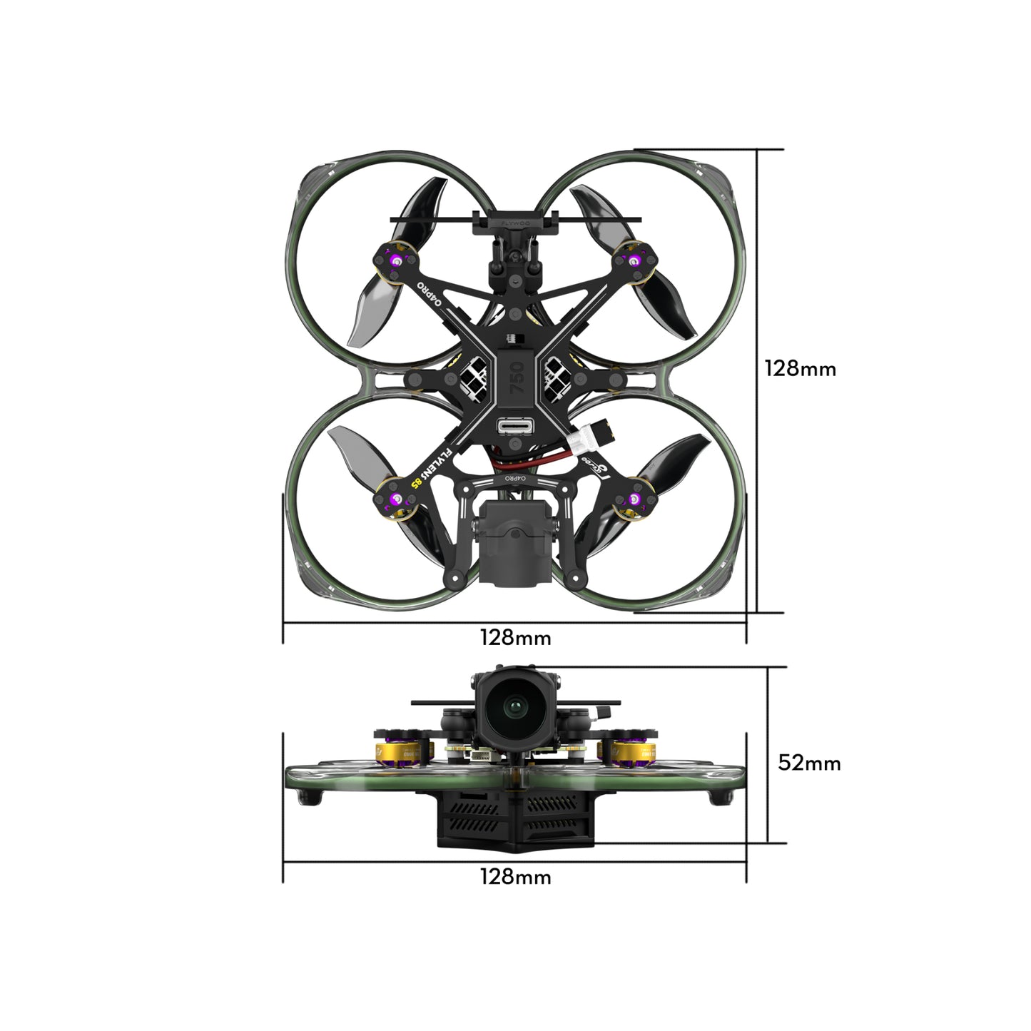 FPV drone FLYWOO Flylens 85 HD O4 PRO 2S ELRS 2.4G V1.3
