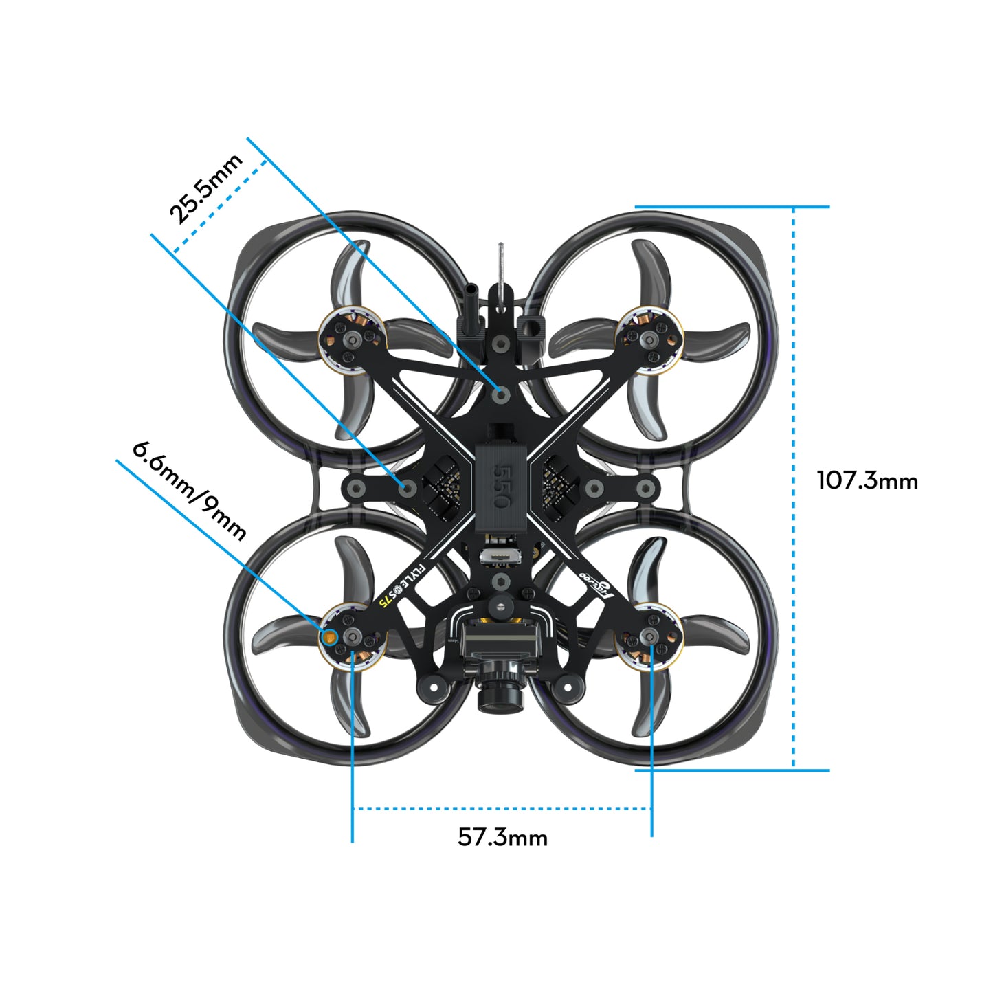 FPV drone FLYWOO FlyLens 75 HD Walksnail 2S BNF ELRS 2.4G V1.3