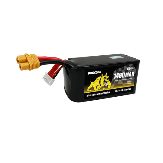 Battery DOGCOM 1480mAh 6S 150C 22.2V LiPo Ultra Series