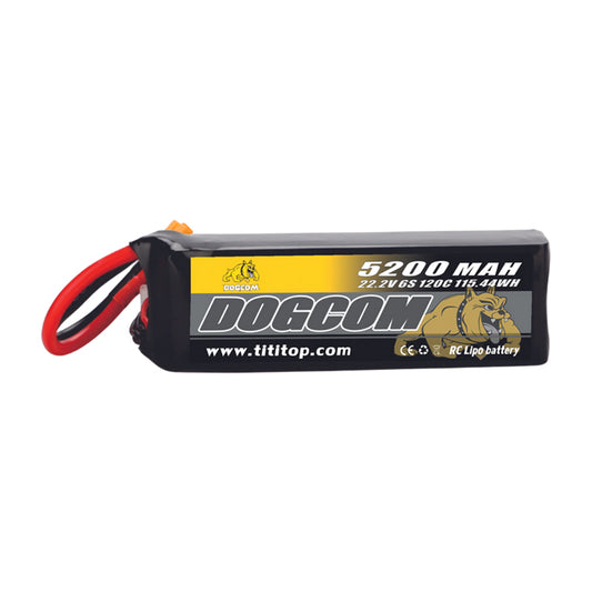 Battery DOGCOM 5200mAh 6S 120C 22.2V LiPo XT90