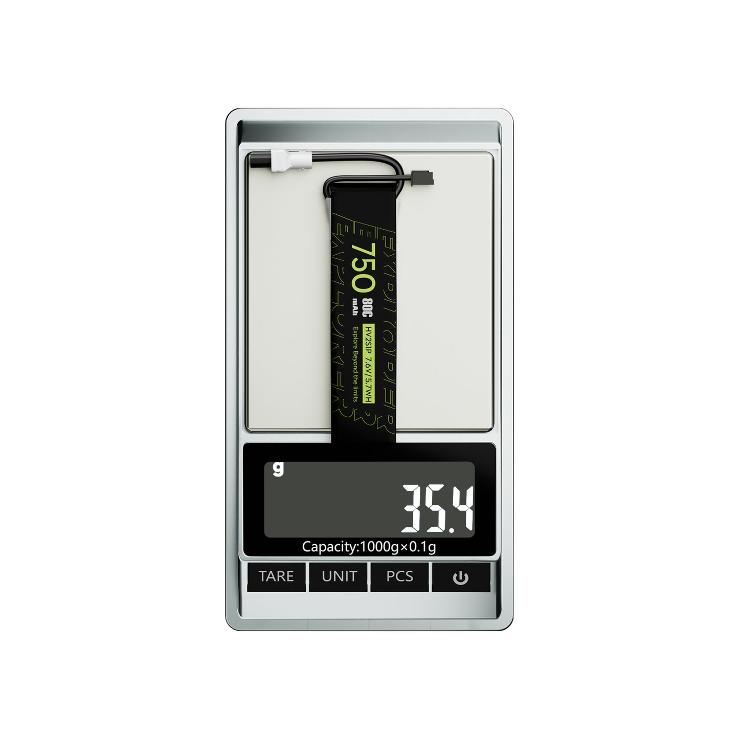 Battery FLYWOO Explorer 750mAh 2S HV 80C LiPo XT30UP (2 pcs)