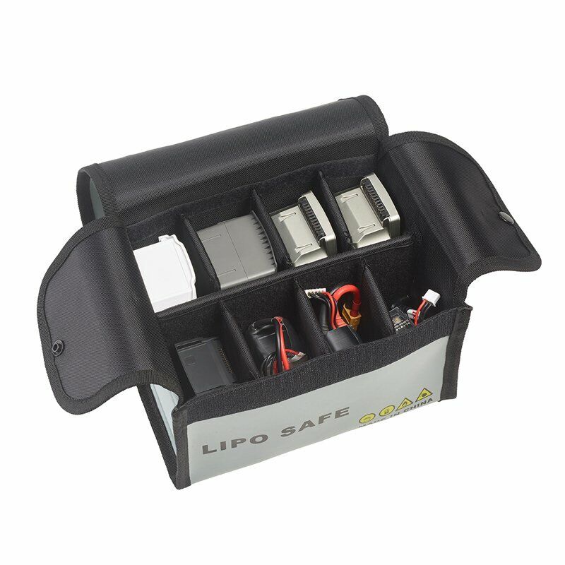 6420 4 li po safe bag startrc double deck pvc fireproof cloth 20x12x13cm