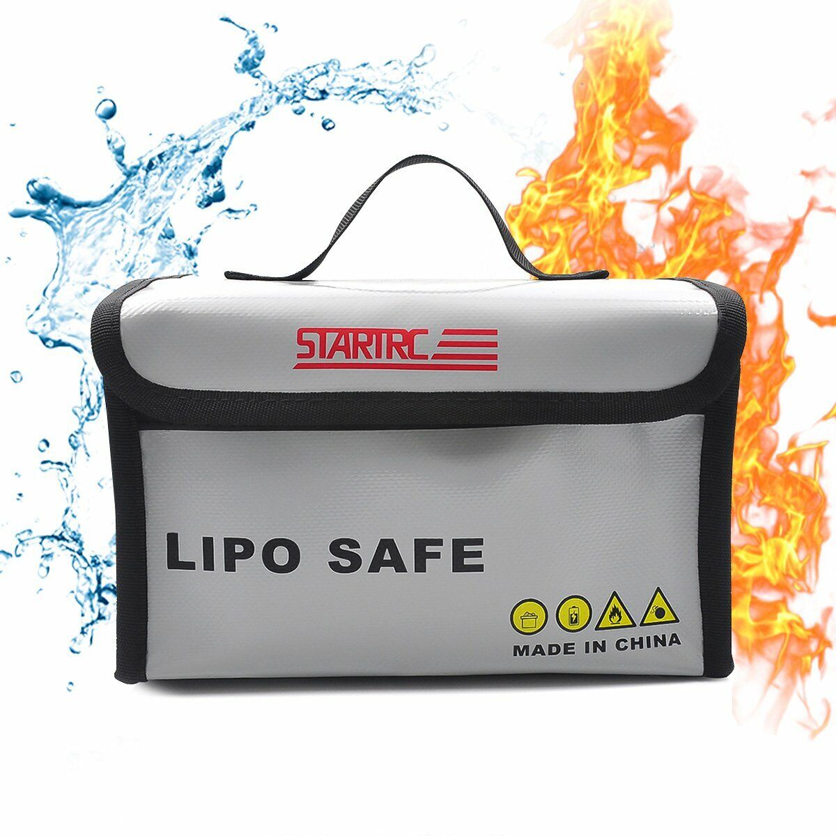 6420 7 li po safe bag startrc double deck pvc fireproof cloth 20x12x13cm
