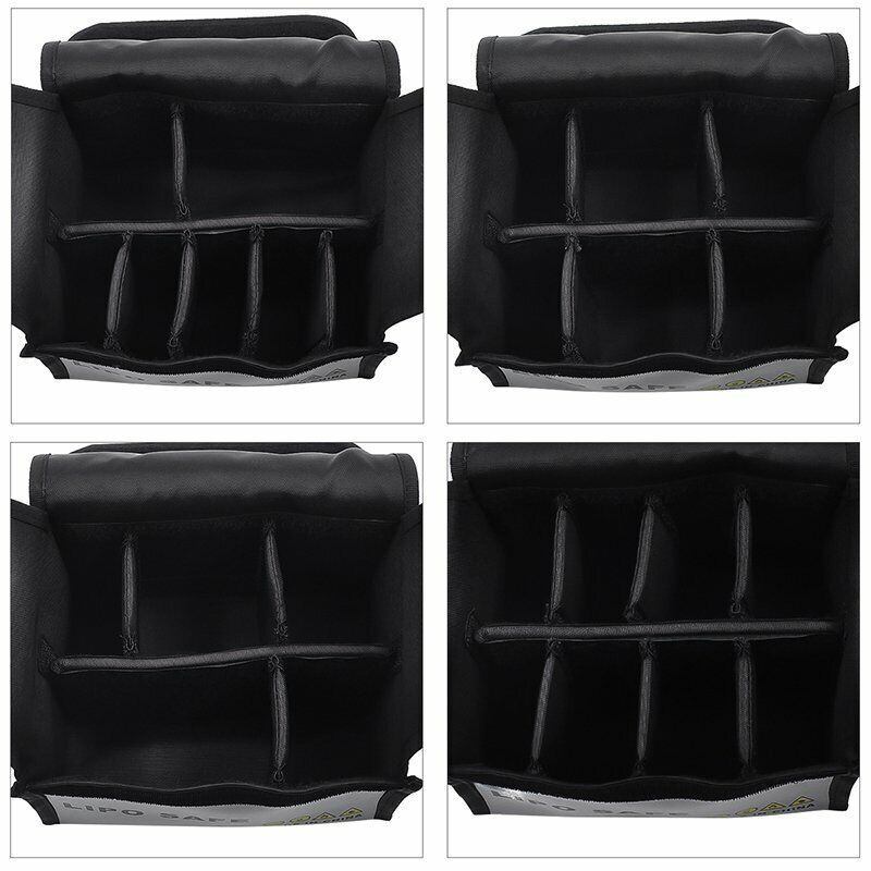 6420 li po safe bag startrc double deck pvc fireproof cloth 20x12x13cm