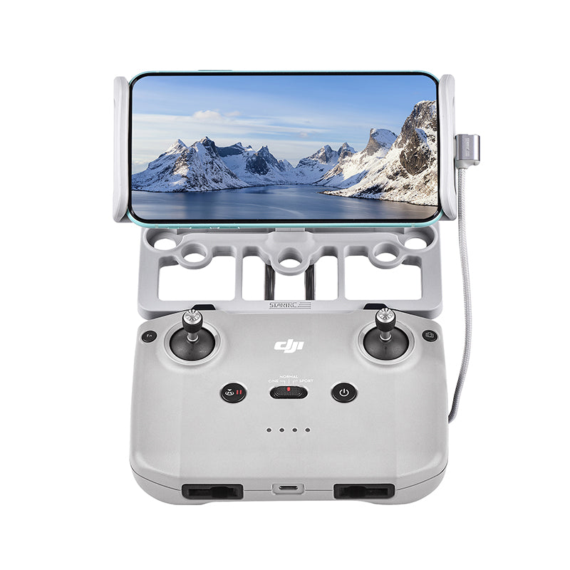 6450 1 smart phone tablet holder startrc for dji mavic series controller gray