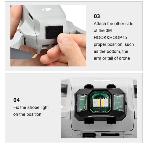 6453 11 chargeable strobe light for drone stratrc