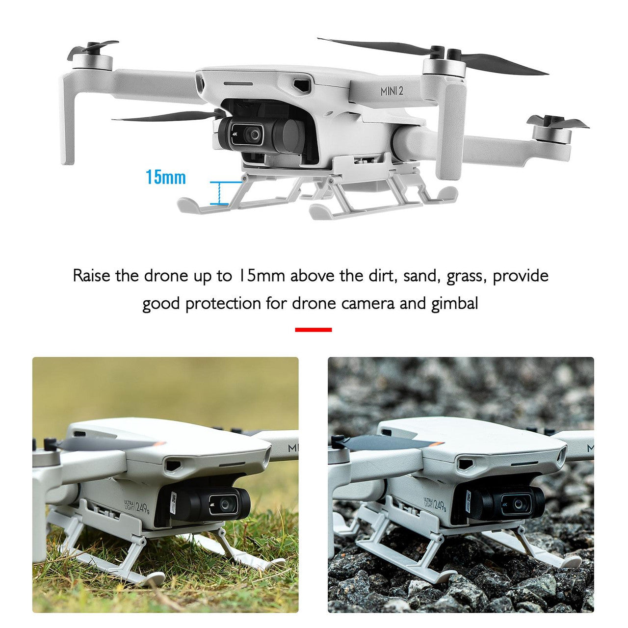 6603 1 landing gear startrc with auxiliary bottom light for mini 2 se mini 2 mavic mini mini se